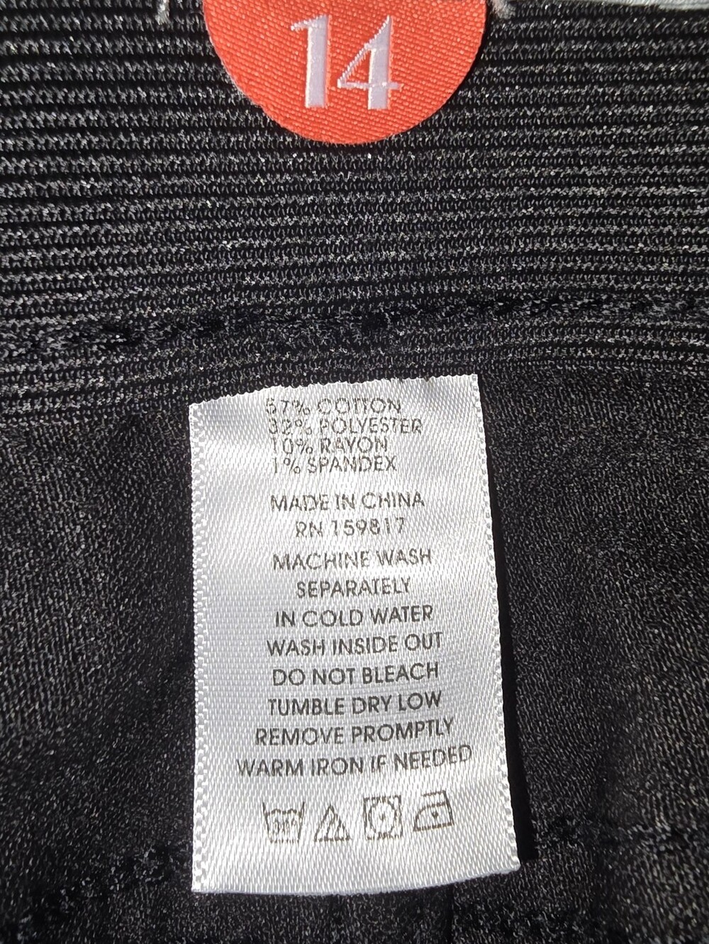 Arula High-Waist Black Skinny Jeans NWT‎ sz 14 - Picture 6 of 7